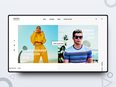 Keera clean daily design design inspiration freelance designer graphics design interface minimal minimalism photography ui design uiux web design