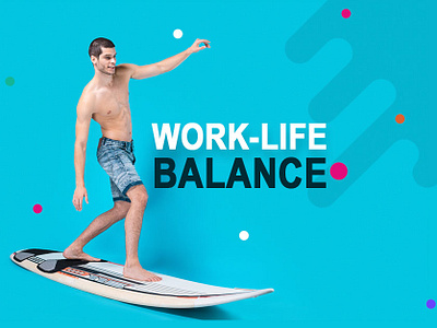 Work Life Balance app clean color dubai illustration mobile photoshop simple typography