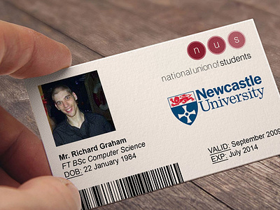 Fake NUS Card (2010) business card business card design