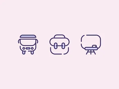 Back to School! backtoschool blackboard bus childhood icons school schoolbag schoolsupply study supply