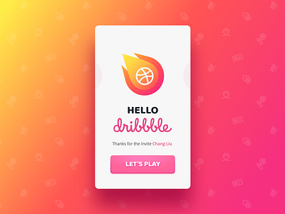 Debute Shot design dribbble first shot gradient hello hello dribbble icon illustration shot type typography ui ux xd