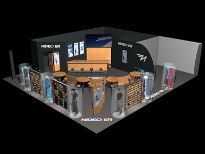 Nidecker Stand architecture exhibition nidecker snowboarding stand