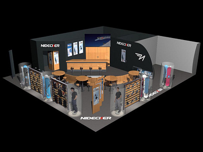 Nidecker Stand architecture exhibition nidecker snowboarding stand