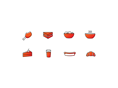 Food Menu Icons food food art food icons icon illustration lines menu