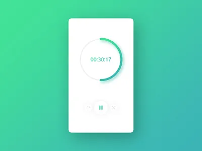 Daily UI Challenge 014 - Countdown Timer app challenge counter dailyui design stopwatch timer ui ux vx