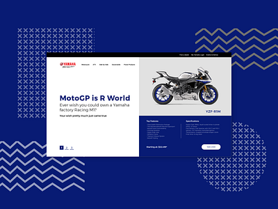 Yamaha YZF-R1M MoroGP Product Card thirtyui ui design ui design challenge uiux uiuxdesign