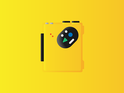 Walkman WM-F5 design gradient illustrator sony vector walkman wm f5