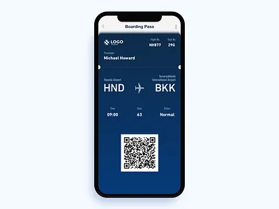 Boarding Pass - Daily UI 024 boarding pass dailyui design icon mobile screen ui