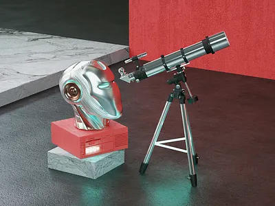 "Artificial intelligence school" Key Visual 3d art artwork basicform c4d cinema4d colorful composition creative daily design illustration octane