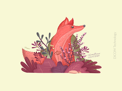 Foxes design illustration pic vector