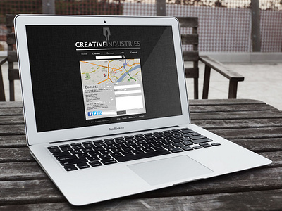 Creative Industries Website (2012) css html logo design photoshop web design