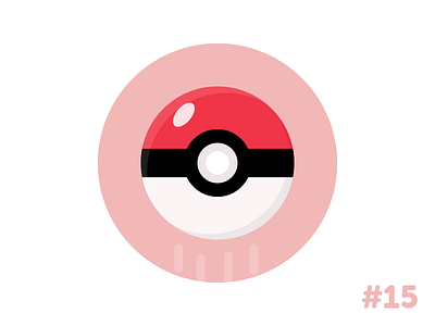 Poké Ball flat icon illustration vector