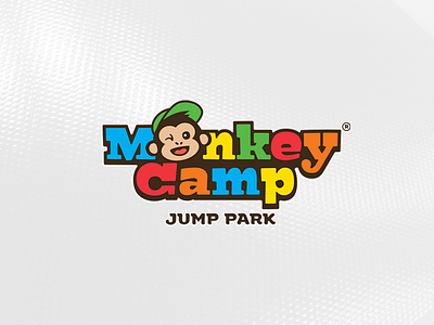 Monkey Camp illustration logo logotype monkey park typography