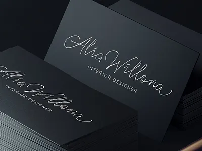 Alia Signature Logo brand branding calligraphy handwriting identity inked lettering logo pen personal signature