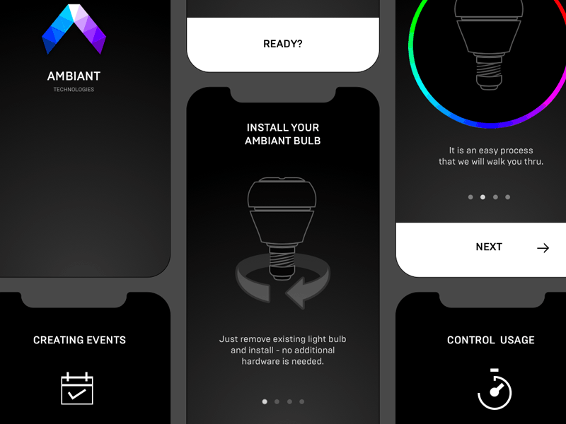 Wireframes to Visual Mocks app app animation design onboarding ui ux