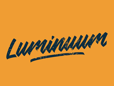 Luminuum Logotype design flat hand crafted handwriten handwriting font illustration lettering logo logotipo logotype type typogaphy typografi typography
