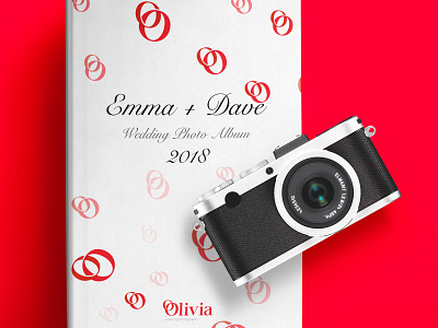 Olivia Wedding Photography brand assets brand identity branding business camera company branding company logo design icon identity system logo logo design logo mark modern photo album photographer photography professional red wedding