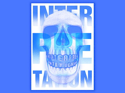 Skull 3d artdirection c4d design graphicdesign photoshop typography