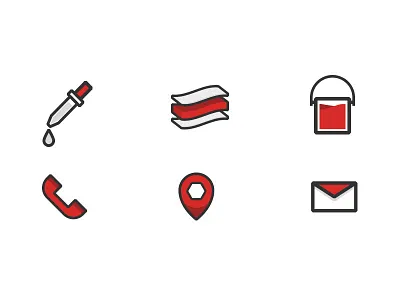 Chemical Industry Website Icons chemical icons industry ui ux website