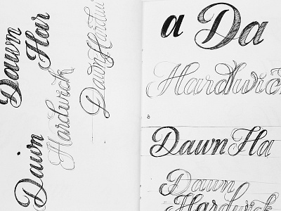 Dawn Hardwick - Sketches calligraffiti calligraphy illustration lettering logo skillsmadeofdouro type typemystyle typography xesta xestaone xestastudio