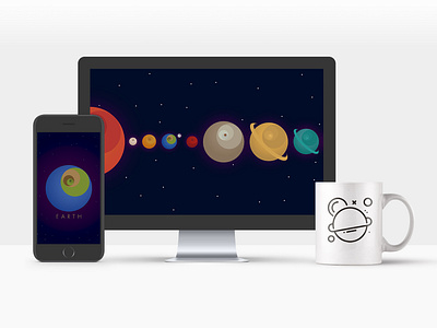 Planets 360 concept planets vector art