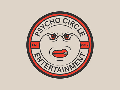 Psycho Circle Entertainment - 3/3 adobe illustrator bezzina designs brand identity design graphic design identity illustration illustrator logo logo design logo mark logomark