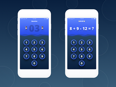 Math based mobile game/app android app bet betting count dashboard design grid instant ios keypad maths minimal money startup typography ui ux