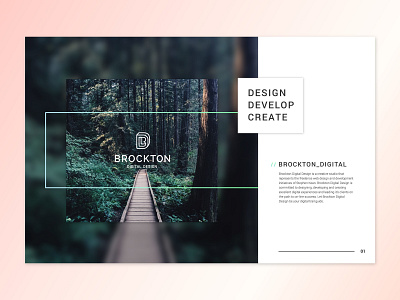 Brockton Digital Design - Brand Book brandbook branding brockton digital workinprogress