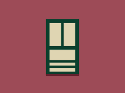 Window 6 balat city design dribbble green historical home illustration istanbul red shot wall window yellow