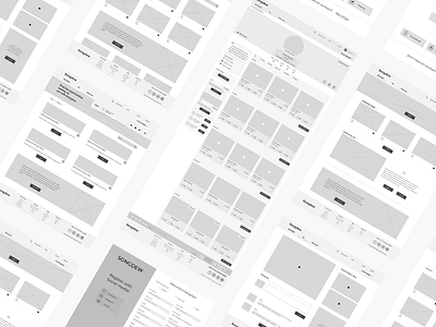 Songdew - With love to music. interface music usability user friendly ux web wireframe