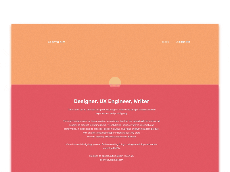 Rising Sun! branding flinto illutration interaction portfolio webdesign website