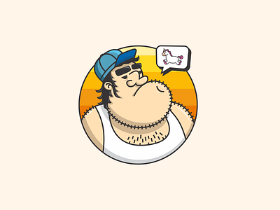 Ted design desire guy illuatration unicorn