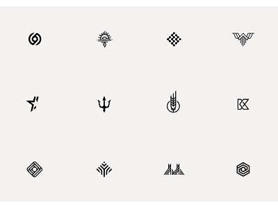 symbols v.1 design detail geometric icons lawyers letter logo minimal pictogram shaman star sygnet symbol triple