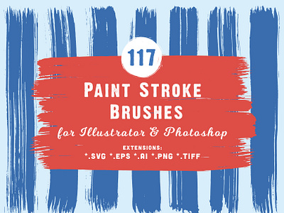 117 Paint Stroke Brushes Header Behance add on add ons brush brushes drawing hand drawn handdrawn illustrator brushes ink lines paint painting pen photoshop brushes raster sketch sketching stains stroke vector