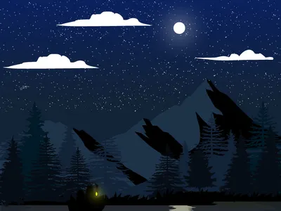 Fishing Night design graphic design illustration logo vector vectorart