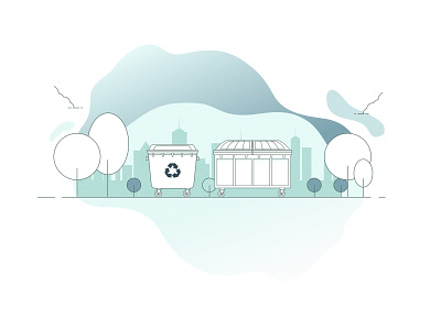 website illustration clean design ecology flat illustration graphic graphic arts green illustration ui