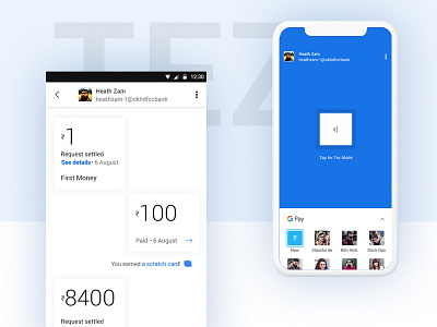 Google Pay ( Tez ) Payment App Redesign app cards google home mobile mobile app money payment redesign tez ui ux