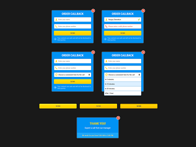 Callback Modal Free PSD callback modal box modal window popups ui