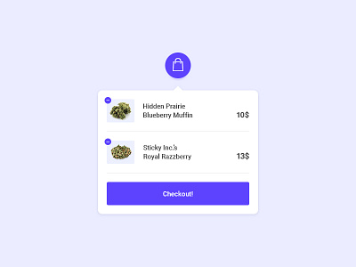 Shopping Cart cart concept interface purple shoppping ui web weed