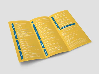 Fiab - Trifold Brochure adobe adobe illustrator adobe indesign branding brochure bycicle design flat graphic design illustration logo montserrat trifold trifold brochure type typography vector yellow