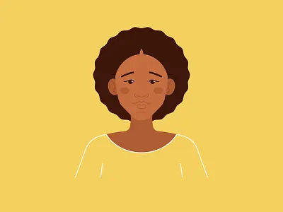 Girl's Portrait adobe illustrator afro hairstyle character design girl illustration portrait vector woman
