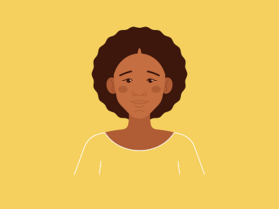 Girl's Portrait adobe illustrator afro hairstyle character design girl illustration portrait vector woman