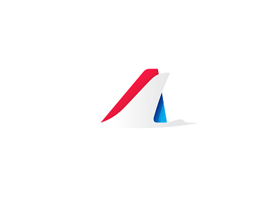 Airline logo a airline bird brand crane flying letter logo plane travel