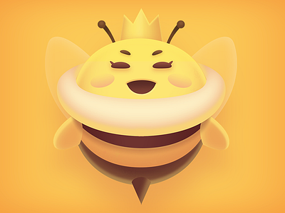 Queen Bee game illustration photoshop