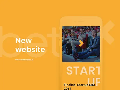 Website Internetbeta beta design internet mobile new orange photoshop rwd speakers typography ui ux web website work workshops