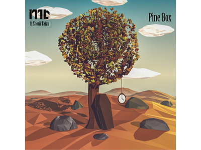 Mr. - Pine Box 3d albumart art blender clock clouds landscape low poly music tree