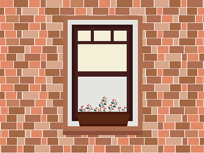 Window 7 balat city design dribbble flower historical home illustration istanbul shot wall window