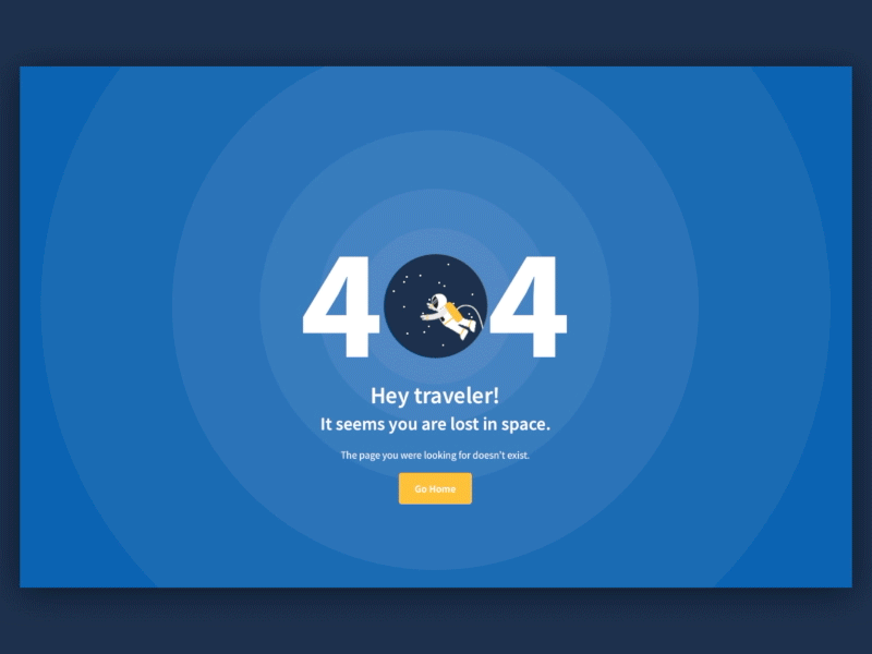 404 Page Error 404 animation astronaut design error gif illustration lasoft space ui ux web