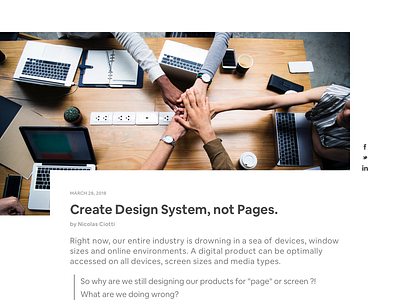 Article Detail black design flat fresh minimal ui white whitespace