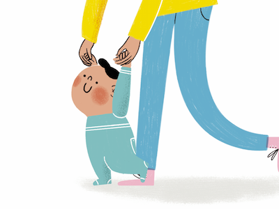 First Steps children illustration illustration photoshop